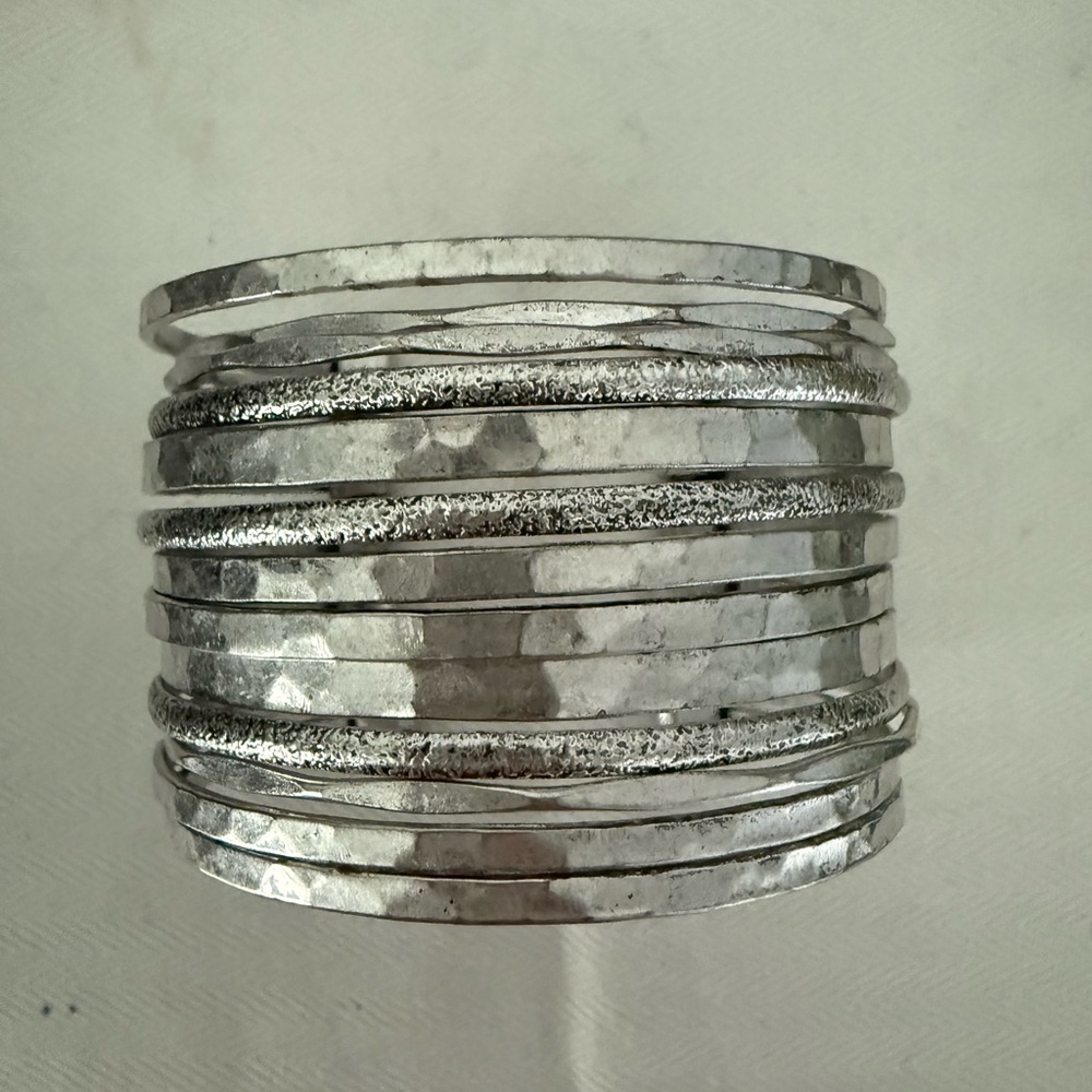 Elegant Silver Bangle Cuff